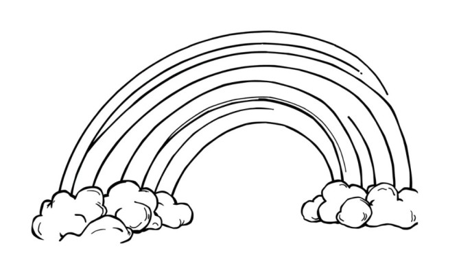 Rainbow Coloring Page Printables for Kids
