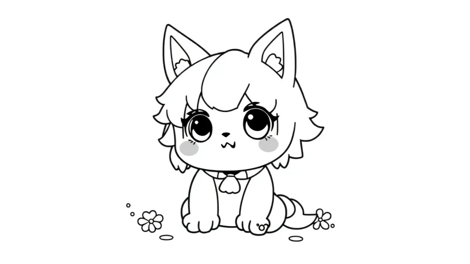 Kuromi coloring pages