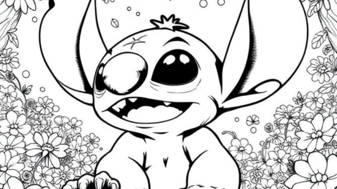 Stitch Coloring Pages