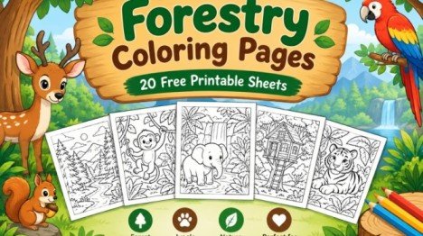 Forestry Coloring Pages